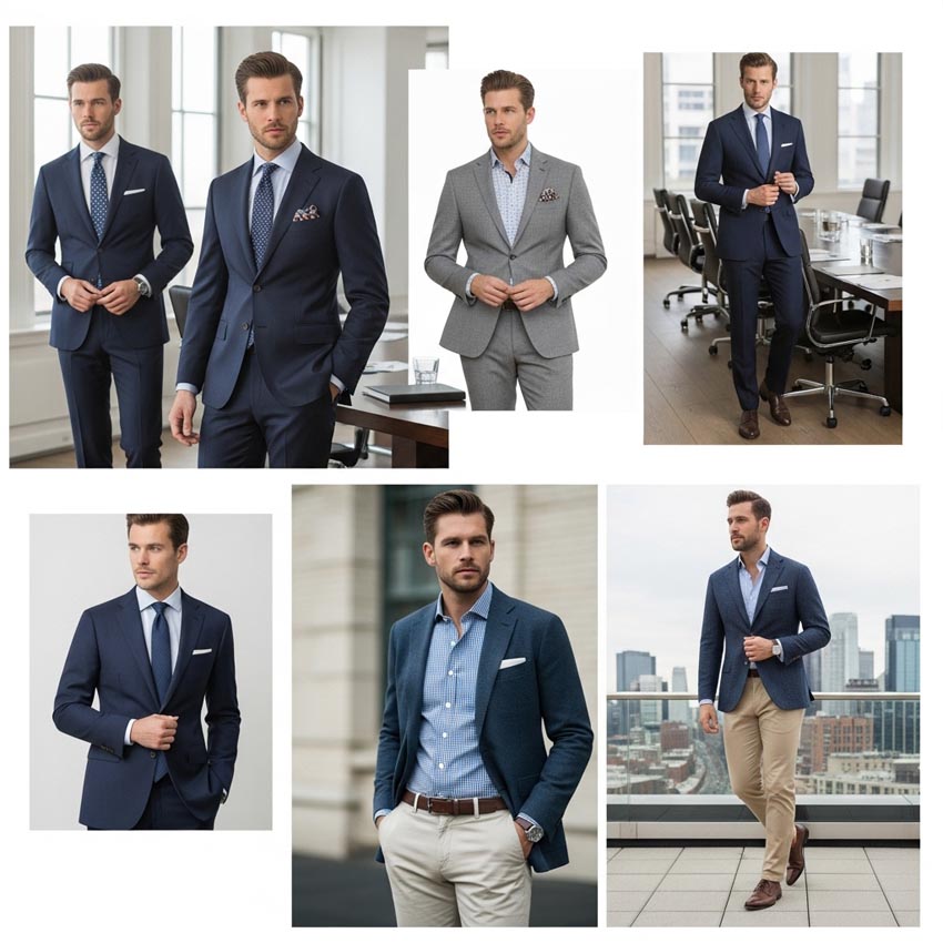 Suitable clothes for entrepreneurial men