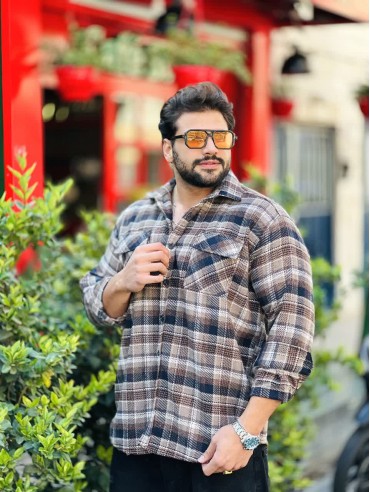 پیراهن پشمی تا سایز بزرگ کد 3355