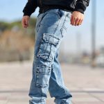 شلوار جین کارگو 3 تا 5 ایکس لارج (2)
