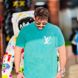 تیشرت LV سنگ شور شده (1)