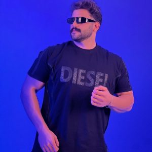 تیشرت چرم دوزی شده diesel