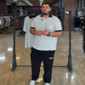تیشرت سایز بزرگ با راهراه فقی