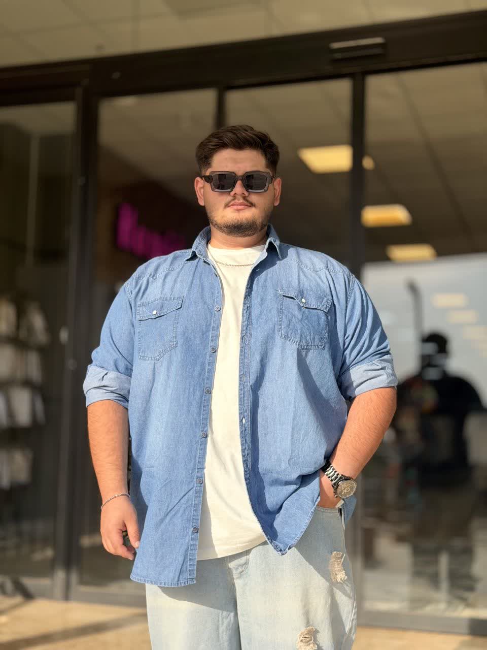 پیراهن جین سایز بزرگ
